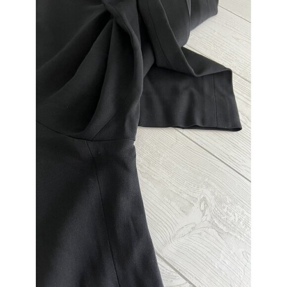 Vintage Leone Armani Collezioni Black Wool Dress Pants - Picture 10 of 11